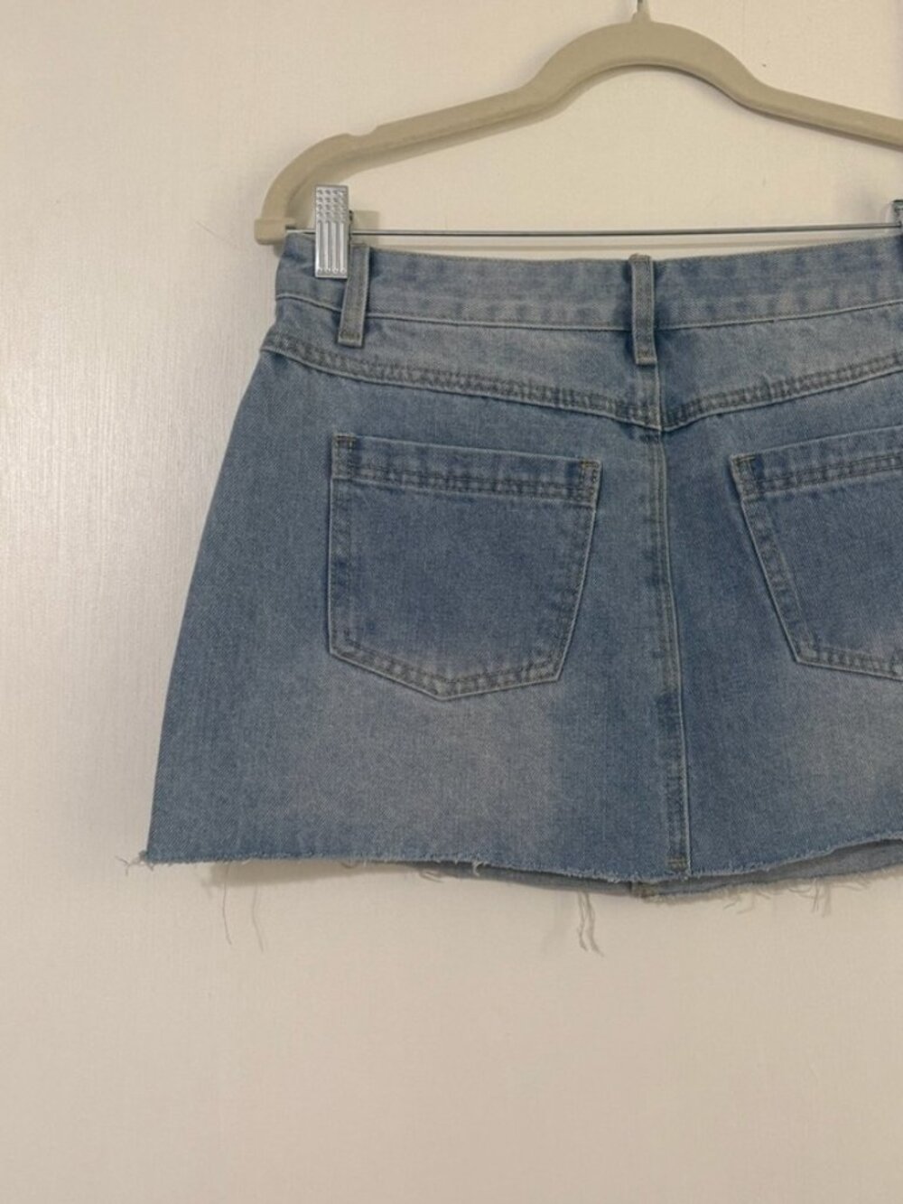 Light Blue Denim Mini Skirt - Picture 2 of 2